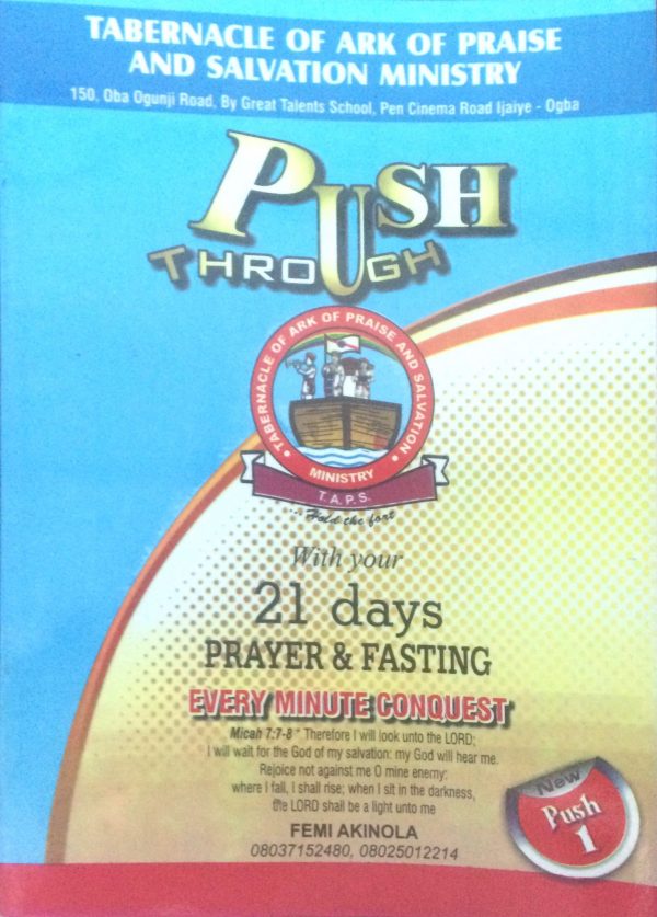 Push Through With Your 21 Days Prayer & Fasting